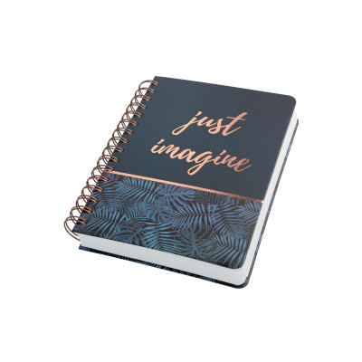 Jolie Notizbuch Mystic Jungle A5, Dot, Blau/Schwarz/Kupfer