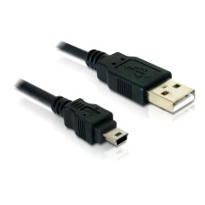 Delock USB 2.0-Kabel USB A - Mini-USB B 1.5 m