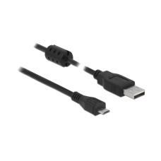Delock USB 2.0-Kabel USB A - Micro-USB B 1.5 m, mit Ferritkern
