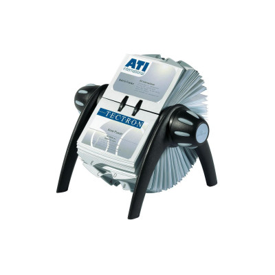 DURABLE Visitenkartenhalter Visifix Flip Schwarz