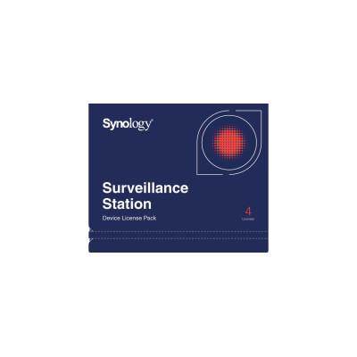 Synology Lizenz Surveillance 4 zusätzliche Kameras Synology Lizenz Surveillance 4 zusätzliche Kameras