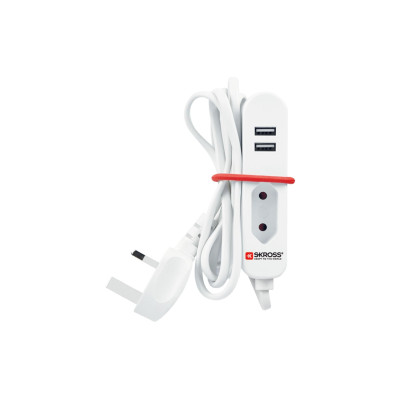 Schönenberger Steckdosenleiste Travel Station 1x T11, 2x USB UK-Stecker