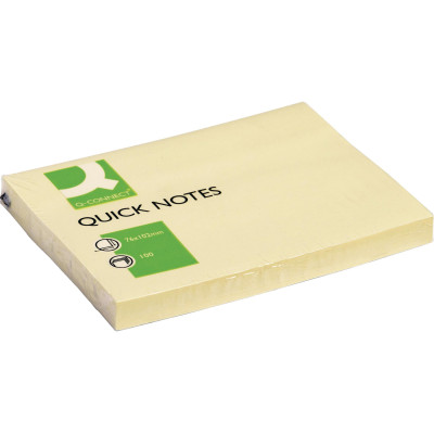 CONNECT Notizzettel Quick Notes 76 x 102 mm, Gelb