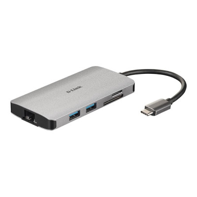 D-Link Dockingstation DUB-M810 USB/HDMI/RJ45/Kartenleser/USB‑C Lade