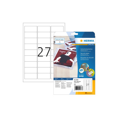 HERMA Sicherheits-Etiketten 4233  63.5 x 29.6 mm