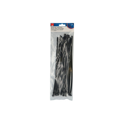 Max Hauri Kabelbinder 20 Stück Schwarz 300 mm x 7.5 mm