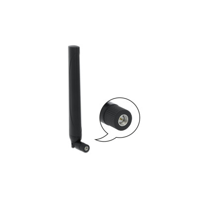 Delock 5G/LTE-Antenne SMA, 2,3dBi schwarz, Kippgelenk
