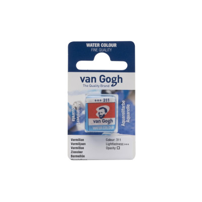 Van Gogh Aquarellfarbe 311 Zinnober, 1 Stück