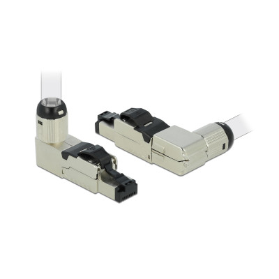 Delock Stecker RJ45 Cat.6A Feldkonfektion, 1 Stück, werkzeugfrei