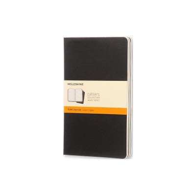 Moleskine Notizbuch A5 Liniert, Schwarz, 3-teilig