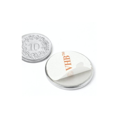supermagnete Haftmagnet 10 x 25 mm, Selbstklebend