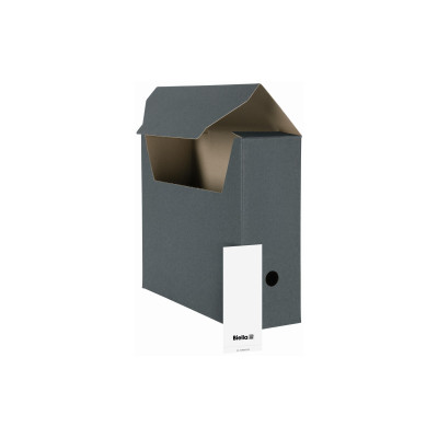 Biella Archivschachtel A4 Dunkelgrau, 10 Stück