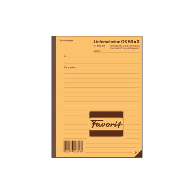 Favorit Durchschreibeblock 9233OK A5 50 Blatt