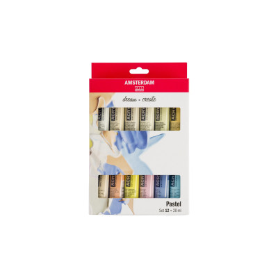 Amsterdam Acrylfarbe Pastels 12 Tuben à 20 ml