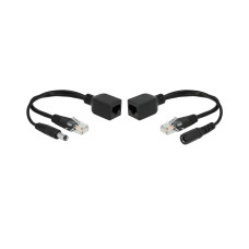 Delock PoE Converter 9-57V passiv Set, 100Mbps, DC 5,5 x 2,1mm