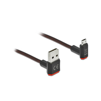 Delock USB 2.0-Kabel EASY-USB, A-MicroB gewinkelt oben/unten 1.5 m Delock USB 2.0-Kabel EASY-USB, A-MicroB gewinkelt oben/unten 1.5 m