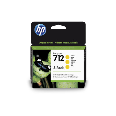 HP Tinte Nr. 712 (3ED79A) Yellow (3er-Pack)