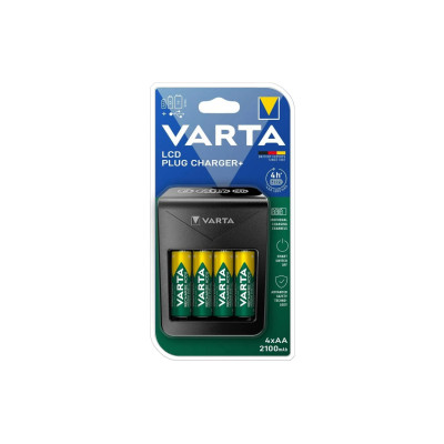 Varta Ladegerät LCD Plug Charger+ inkl. 4xAA
