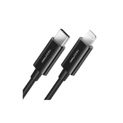 deleyCON USB-2.0-Kabel USB-C - Lightning 1 m