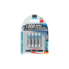 Ansmann Akku 4x AAA Typ 1000 950 mAh