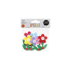 I AM CREATIVE Motivsticker FILZI Blume 6 Stück