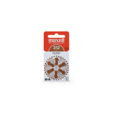 Maxell Europe LTD. Hörgerätebatterie PR41- 312, 6 Stück