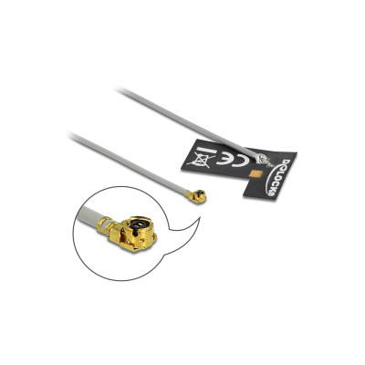 Delock WLAN-Antenne 10 cm, MHF I Stecker 2 dBi Delock WLAN-Antenne 10 cm, MHF I Stecker 2 dBi