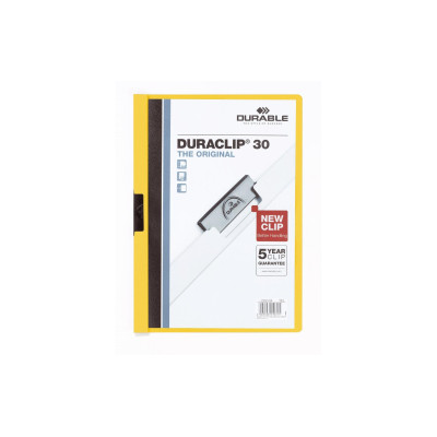 DURABLE Klemmhefter Duraclip 30 A4, Gelb DURABLE Klemmhefter Duraclip 30 A4, Gelb