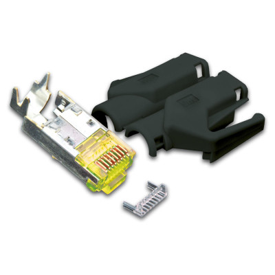 Wirewin Stecker RJ45 Hirose TM31 50 Stück, Schwarz