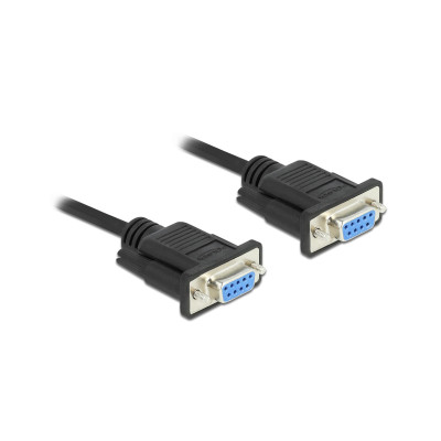 Delock Anschlusskabel Nullmodem RS-232 DB9, (f-f) 3 m