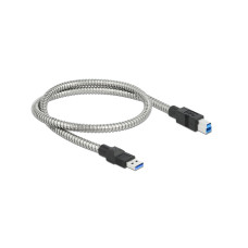 Delock USB 3.1-Kabel A – B, Metalmantel 0.5 m