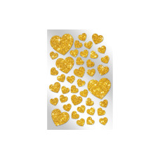 Braun + Company Glitzersticker Herzen Gold Braun + Company Glitzersticker Herzen Gold