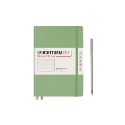 Leuchtturm Notizbuch Medium A5, Dot, 2-teilig, Salbei