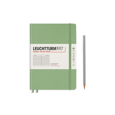 Leuchtturm Notizbuch Medium A5, Liniert, 2-teilig, Salbei