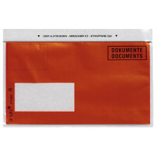 Antalis Dokumententasche C6/5 Druck, Fenster links, 1000 Stück, Rot