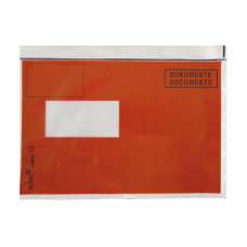 Antalis Dokumententasche C5 Druck, Fenster links, 1000 Stück, Rot