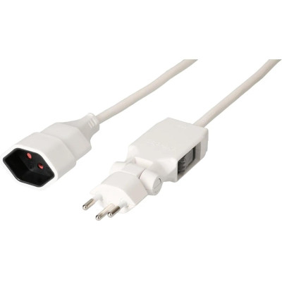 Max Hauri Verlängerungskabel 3 m T13 - T12 Clip-Clap, Weiss Max Hauri Verlängerungskabel 3 m T13 - T12 Clip-Clap, Weiss