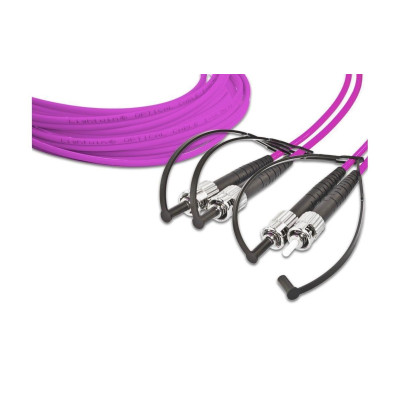 Lightwin LWL-Patchkabel ST-ST, Multimode, Duplex, OM4, 1m