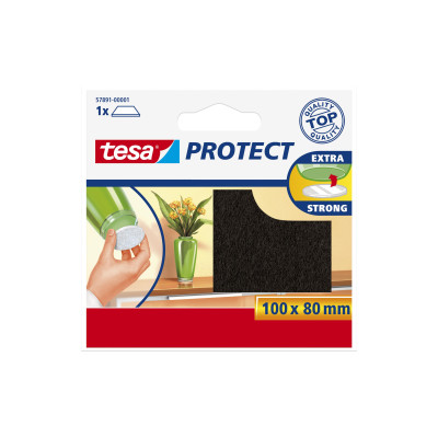 tesa Stuhlbeingleiter Protect 100x80 mm, 1 Stück, Braun tesa Stuhlbeingleiter Protect 100x80 mm, 1 Stück, Braun
