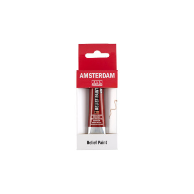 Amsterdam Acrylfarbe Reliefpaint 20 ml, Rotbraun