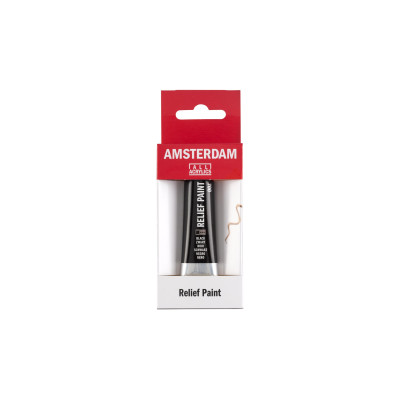Amsterdam Acrylfarbe Reliefpaint 20 ml, Schwarz