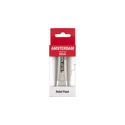 Amsterdam Acrylfarbe Reliefpaint 20 ml, Zinn