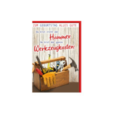 Braun + Company Geburtstagskarte Handwerker 11.5 x 17 cm