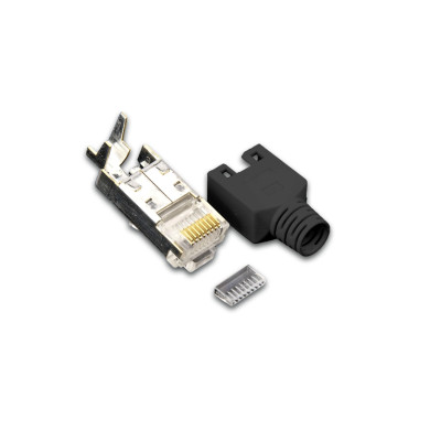 Wirewin Stecker RJ45 Hirose TM11 50 Stück, Schwarz