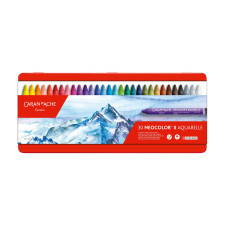 Caran d'Ache Wachsmalstifte Neocolor 2 wasservermalbar, 30 Stück