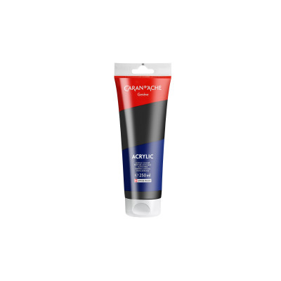 Caran d'Ache Acrylfarbe 250 ml, Schwarz