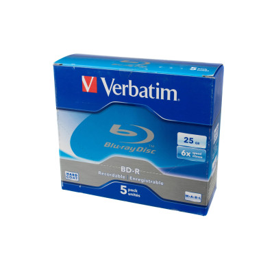 Verbatim BD-R 25 GB, Jewelcase (5 Stück) Verbatim BD-R 25 GB, Jewelcase (5 Stück)
