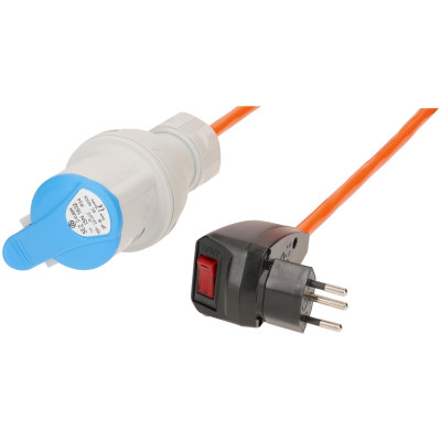 maxCAMP Adapterkabel T12/CEE16, 15m mit Überstromschutz