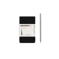 Leuchtturm Notizblock Reporter A6, Dotted, Schwarz