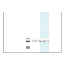 Favorit Notizblock 42 x 29.7 cm, 50 Blatt, Weiss/Blau